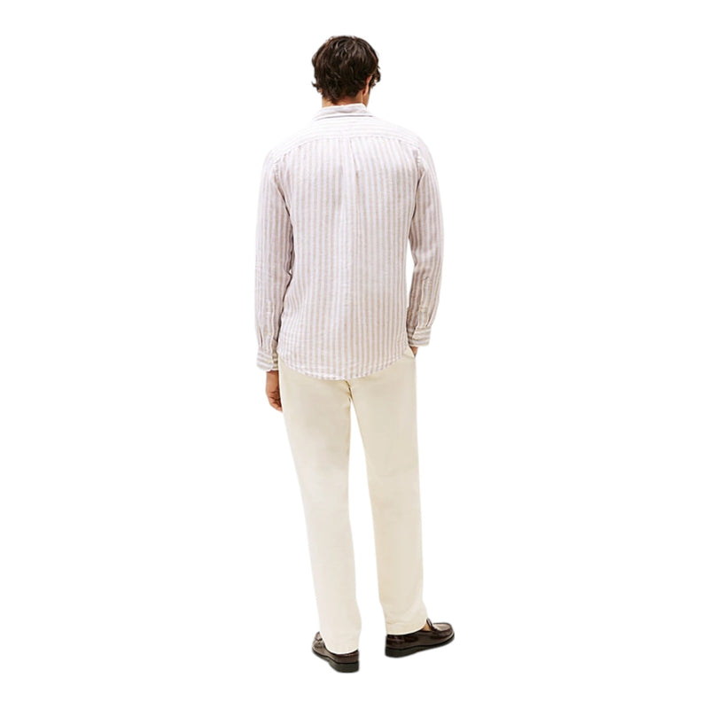 Camicie casual Uomo Tommy Hilfiger - Pigment Dyed Li Solid Rf Shirt - Beige