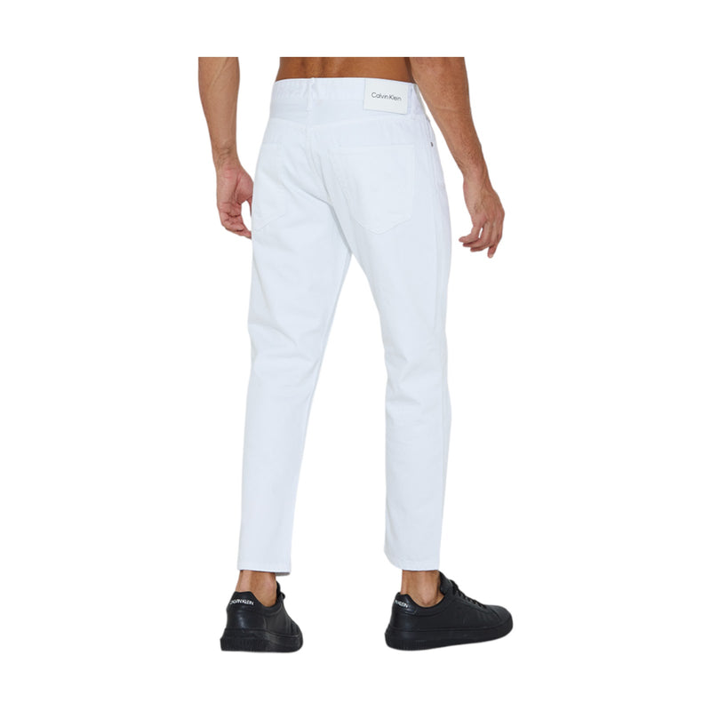 Jeans Uomo Calvin Klein - Regular Cropped - Bianco