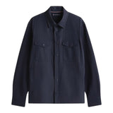 Camicie casual Uomo Tommy Hilfiger - Mix Media Intechno Overshirt - Blu