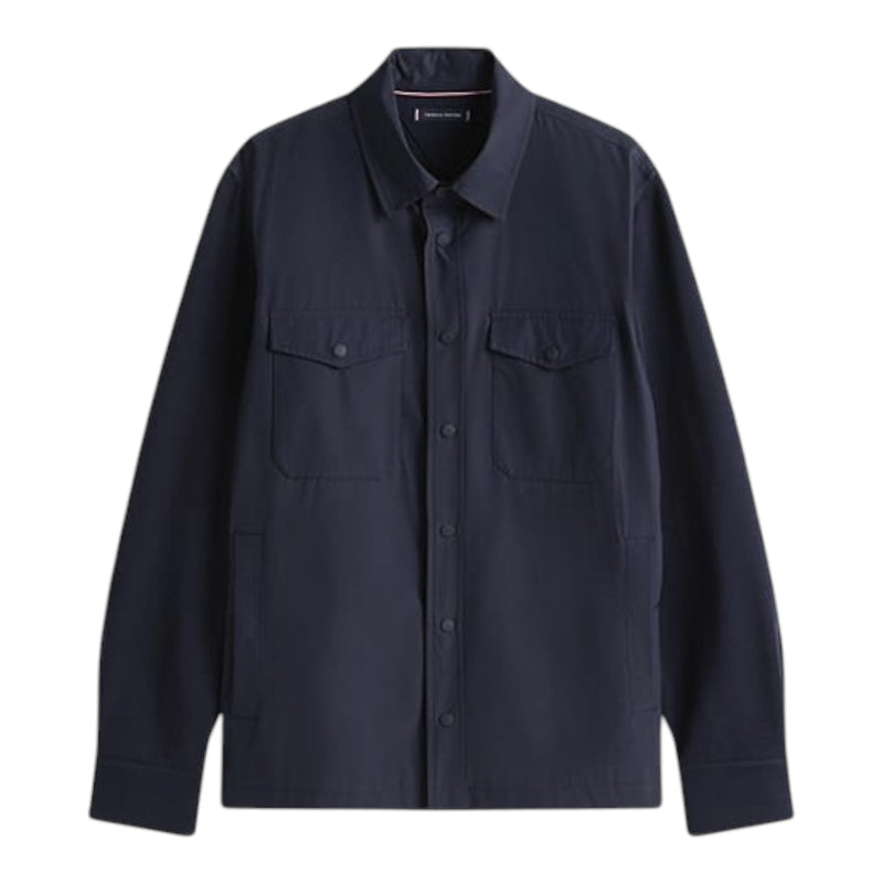 Camicie casual Uomo Tommy Hilfiger - Mix Media Intechno Overshirt - Blu