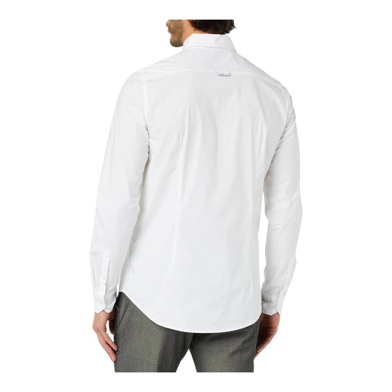 Camicie casual Uomo Calvin Klein - Slim Stretch Shirt - Bianco