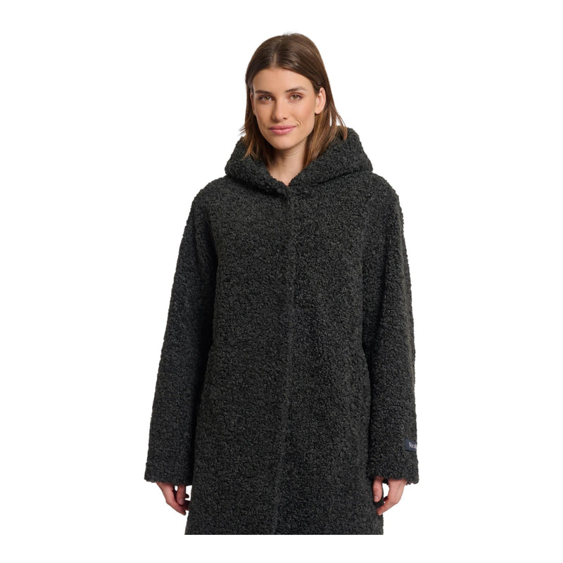Cappotti Donna RINO & PELLE - Teddy coat with hood - Grigio