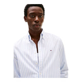 Camicie casual Uomo Tommy Hilfiger - Flex Poplin Bold Stripe Rf Shirt - Azzurro
