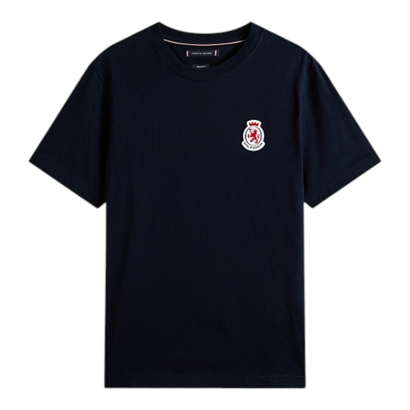 T-shirt Uomo Tommy Hilfiger - Rwb Crest Tee - Blu