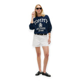 Felpe senza cappuccio Donna Tommy Hilfiger - Varsity Crest Mdrn Sweatshirt - Blu