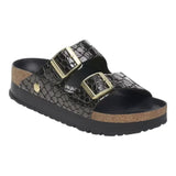 Sandali Donna Birkenstock - Arizona Platf black, Natural Leather Croc - Nero