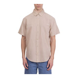 Camicie casual Uomo Calvin Klein - Linen Cotton S/S Shirt - Beige