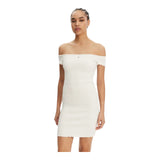 Vestiti casual Donna Tommy Hilfiger - Tjw Smock Bodycon Dress - Bianco
