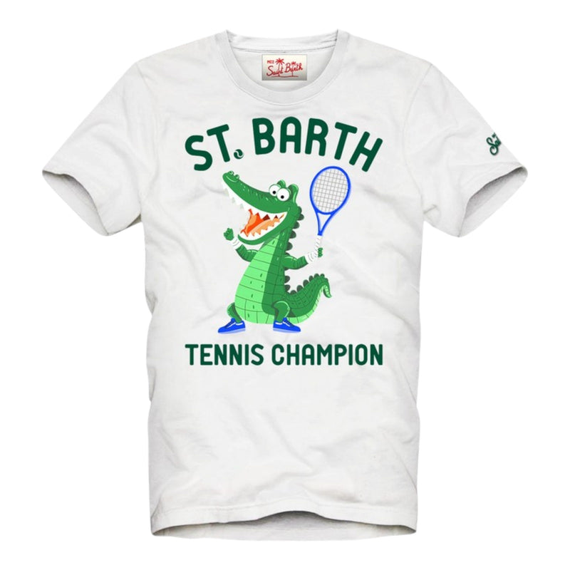 T-shirt Bambini Unisex Mc2 Saint Barth - T-Shirt Boy Cotton Classic T Shirt - Bianco