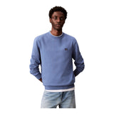 Maglie Uomo Calvin Klein - Ls Eu Badge 350Terry Cn Swtshrt - Azzurro
