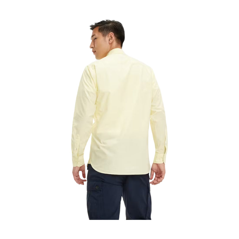 Camicie casual Uomo Tommy Hilfiger - Garment Dyed Popeline Shirt - Giallo