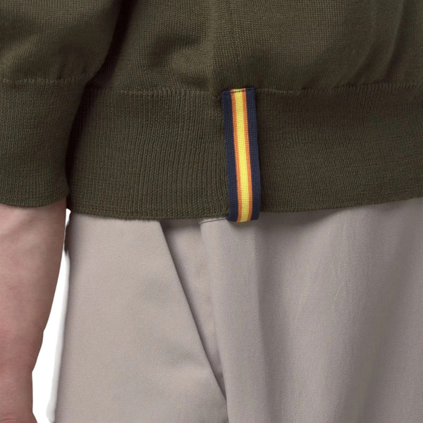 Maglie a manica lunga Uomo K-Way - Rey Wool Merino Blend - Oliva