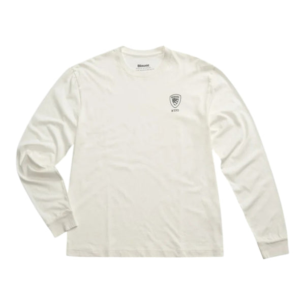 Maglie a manica lunga Uomo Blauer - Malcolm T-Shirt M/L - Bianco