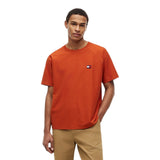 T-shirt Uomo Tommy Hilfiger - Tommy Flag Elevated Tee - Ruggine