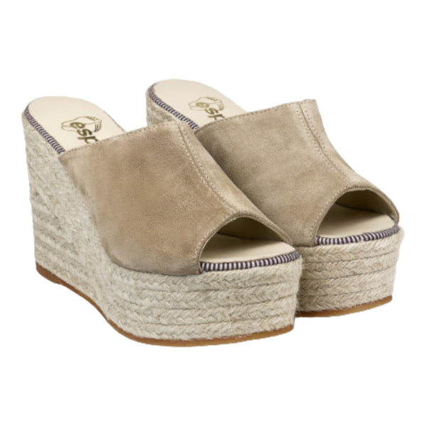 Sandali Donna Espadrilles - Flash Velour - Fango