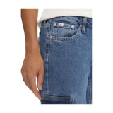 Jeans Donna Calvin Klein - Extreme Low Rise Baggy Cargo - Celeste