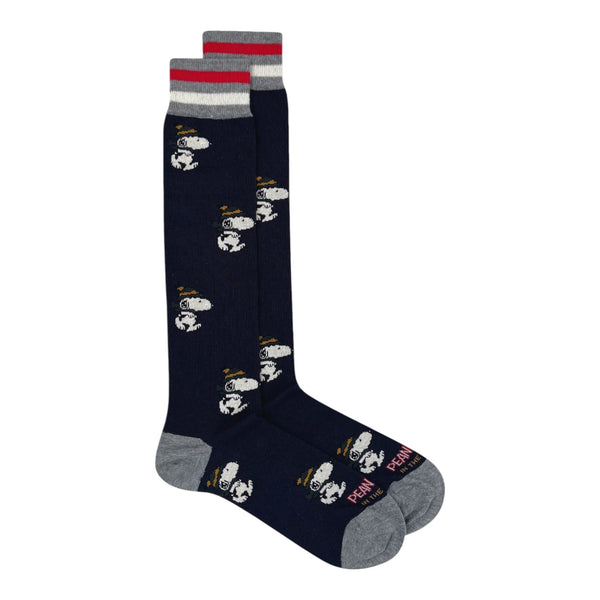 Calzini Uomo In The Box - Snoopy Running Allover - Blu