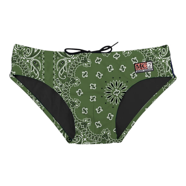 Slip e parigamba Uomo Mc2 Saint Barth - Cayo Lycra Printed Brief - Verde