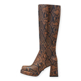 Stivali Donna Buffalo - Aaliyah Boot Hi-Vegan Nappa - Marrone