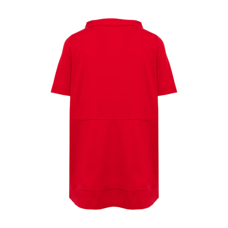 T-shirt Donna Alpha Studio - Collo Tiffany M/M Jersey Shapes - Rosso