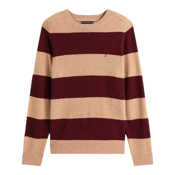 Maglie a manica lunga Uomo Tommy Hilfiger - Lambswool Crew Neck - Beige