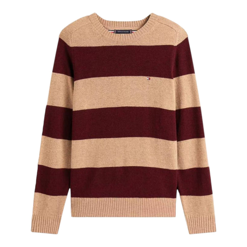 Maglie a manica lunga Uomo Tommy Hilfiger - Lambswool Crew Neck - Beige