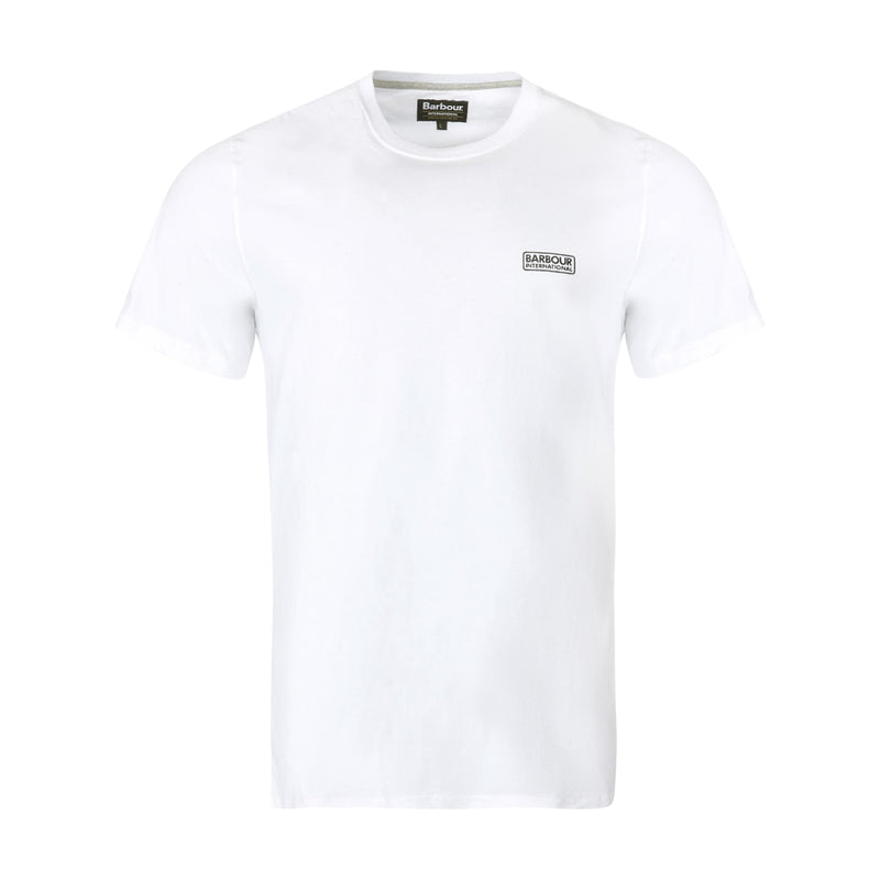 T-shirt Uomo Barbour International - Barbour International Small Logo Tee - Bianco