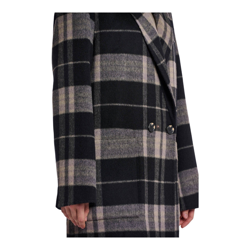 Cappotti Donna RINO & PELLE - Double breasted reversible coat - Nero