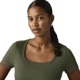 T-shirt Donna Levi's - Essential Sqrd Neck Tee - Verde