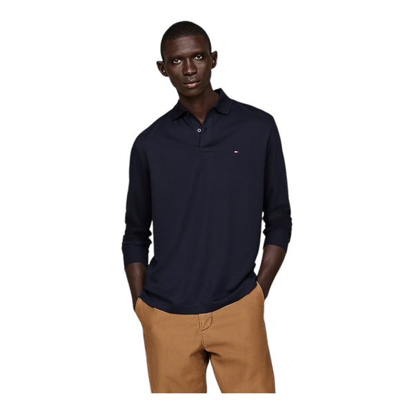 Polo Uomo Tommy Hilfiger - L/S Liquid Cotton Reg Polo - Blu