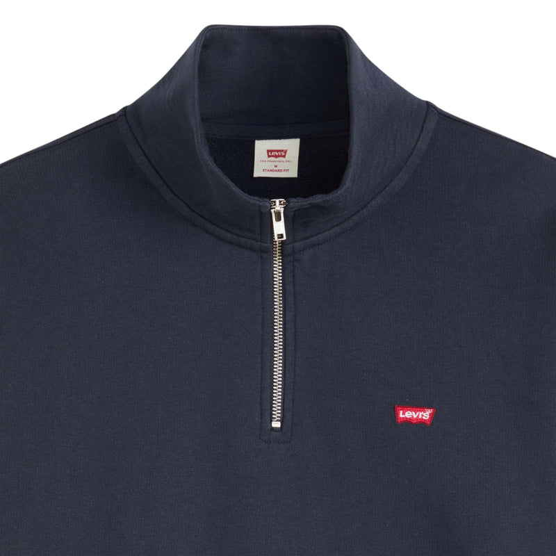 Felpe senza cappuccio Uomo Levi's - Original Hm 1/4 Zip Navy Blazer - Blu