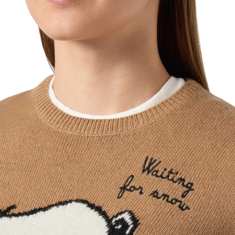 Maglioni Donna Mc2 Saint Barth - New Queen New Crewneck Sweater - Beige