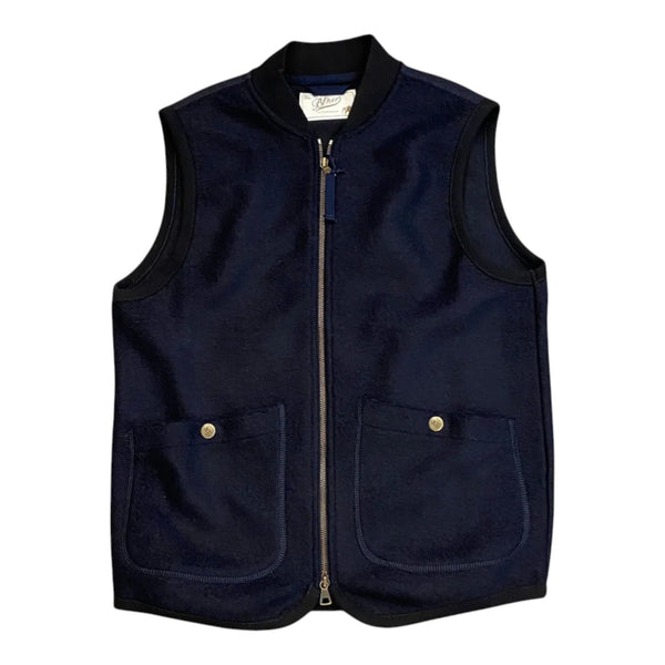 Gilet Uomo Bl'ker - Boiled Wool Vest Wolf - Blu