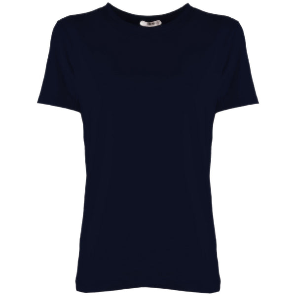 T-shirt Donna Pour Moi - Paricollo Cotone Bielastico - Blu