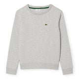 Felpe senza cappuccio Bambino Lacoste - Lcb Core Fleece Crew - Grigio