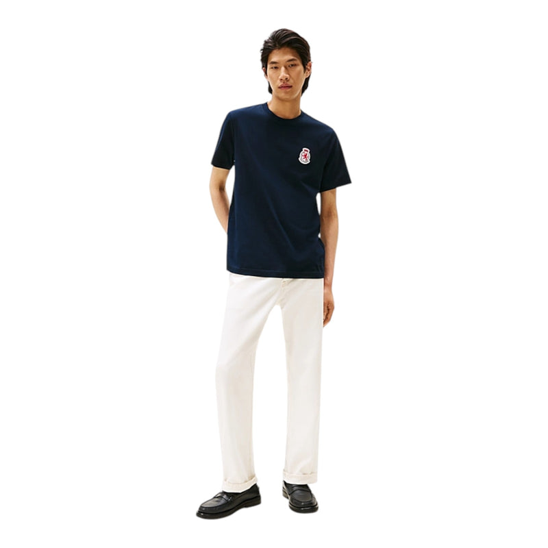 T-shirt Uomo Tommy Hilfiger - Rwb Crest Tee - Blu