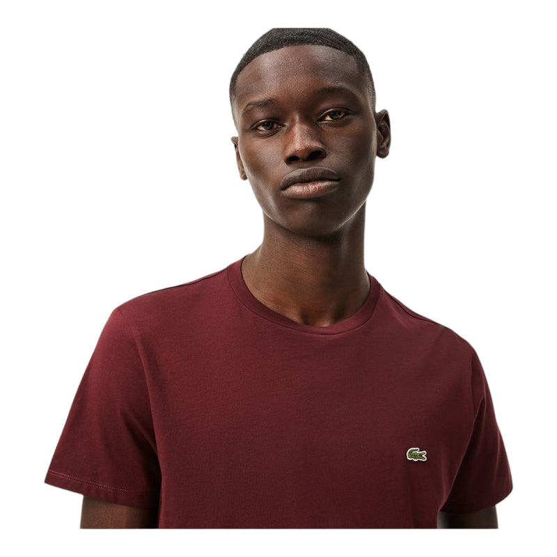 T-shirt Uomo Lacoste - T-Shirt 100% Pima Cotton - Bordeaux