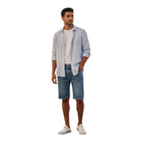 Camicie casual Uomo Impure - French Collar L/S Slim Cotton - Azzurro