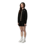 Felpe con cappuccio Donna K-Way - Lara Poly Cotton - Nero