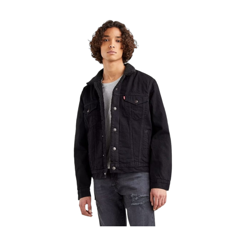 Giubbotti Uomo Levi's - Type Iii Sherpa Trucker Jacket - Nero