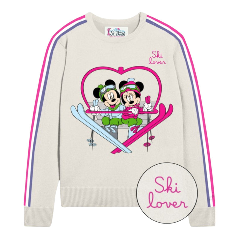 Maglioni Donna Mc2 Saint Barth - New Queen New Crewneck Sweater - Panna