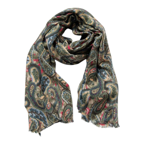 Sciarpe Donna Surkana - Sciarpa Rettangolare Stampata - Blu