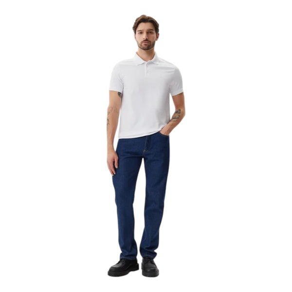 Polo Uomo Calvin Klein - Ss Smooth Cotton Solid Polo - Bianco