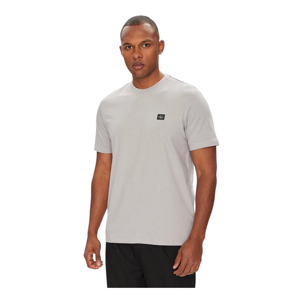 T-shirt Uomo Calvin Klein - Ss Badge 30S Jersey Classic Tee - Grigio