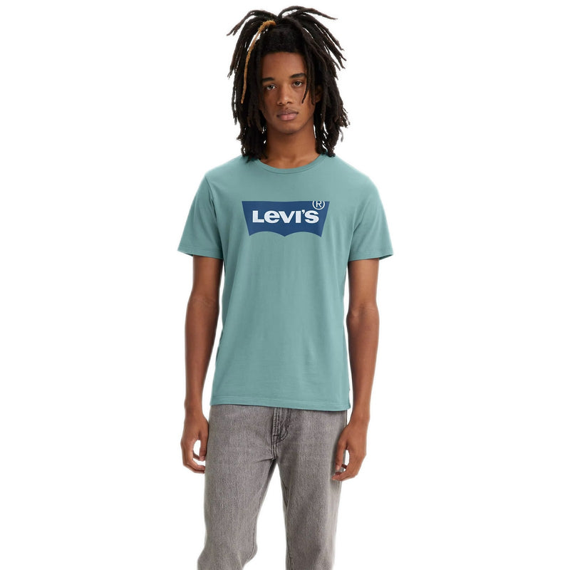 T-shirt Uomo Levi's - Graphic Crewneck Tee - Celeste