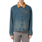 Giubbini Uomo Dickies - Denim Painter Jacket Khaki Tinted Blue - Denim