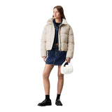 Borse a mano Donna Calvin Klein - Sherpa Mini Zip20 - Panna