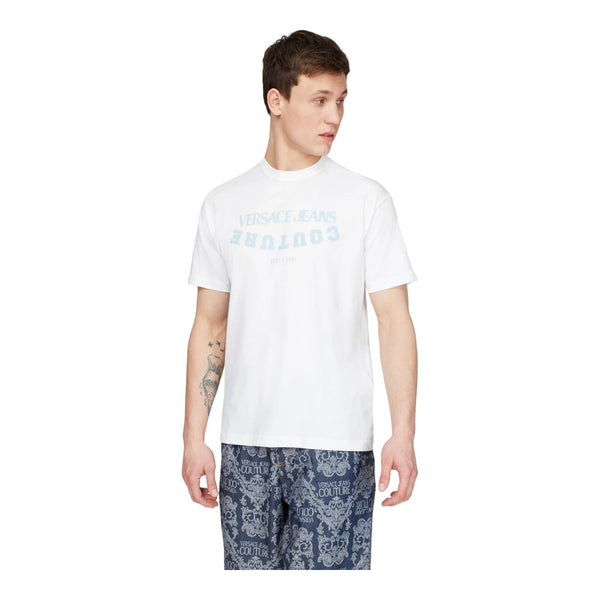 T-shirt Uomo VERSACE JEANS COUTURE - T-Shirt Reg 27 Puff - Bianco