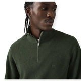 Maglioni Uomo Levi's - Hm Quarter Zip Sweater Duffel Bag Heathe - Verde