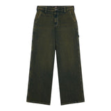 Jeans Donna Dickies - X Loose Denim Carpenter Pant W Green Tone Fade - Verde militare